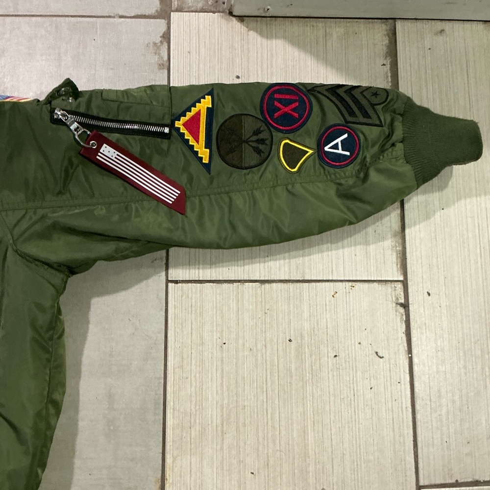 Smoke Rise Green and Orange Jacket - Picture 3 of 5